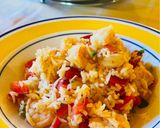 Foto del passaggio 8 della ricetta Insalata tiepida di riso basmati con gamberetti e pomodori