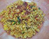 Foto langkah ke 9 dari resep Minastel (mie nasi telor) / Nagomi (nasi goreng mie).