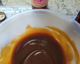 A picture of step 5 of Bourbon barbecue chicken lasagna roll ups.