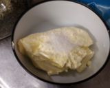 Foto del paso 4 de la receta Espagueti al freddo con pollo, bacon y pan de ajo a mi manera😋