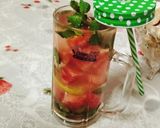 A picture of step 3 of Watermelon 🍉 🍉🍉🍻🍻 mojito.