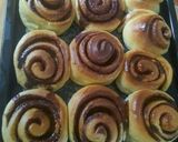 Foto langkah ke 8 dari resep Chinnamon Chocolate Roll Bread.