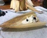 A picture of step 7 of Pineapple Tamales Sonora Style.
