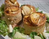 Foto del paso 7 de la receta Pizza rolls de queso de cabra, pera y nueces en airfryer