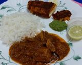 A picture of step 13 of Chettinad Chicken.