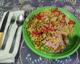 Foto del paso 4 de la receta: Quinoa con guisantes y maíz (lata saludable)