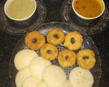 Idli vada with coconut chutney and sambhar recipe step 1 photo