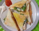 Foto langkah ke 3 dari resep Roti Telur Keju.