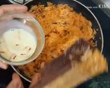 A picture of step 6 of Zarda Pulao Recipe Basant panchami Special Kesariya bhat.