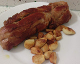 Foto del paso 5 de la receta: Solomillo ibérico mechado con pimientos de Padrón fritos