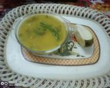 A picture of step 5 of Kachha Aam Dal.