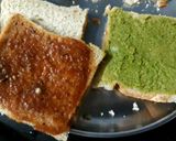 A picture of step 2 of Sandwich bread dhokla.