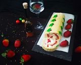 A picture of step 26 of Strawberry Vanilla Roll Cake.
