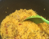 Foto del paso 2 de la receta: Arroz del Sol con Cebollin, Champiñones y Tocineta 