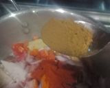 A picture of step 2 of Qeema sev.