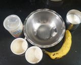 A picture of step 1 of Shahi Banana Malpua.
