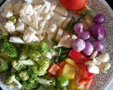 A picture of step 1 of Veg Taka Tak.