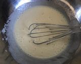 A picture of step 5 of Eggless Rasmalai Cake.