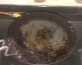 A picture of step 4 of Sindhi methi koki.