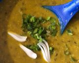 A picture of step 5 of Bajra and green moong khichdi.