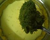 A picture of step 2 of Savory Methi Leaf Cake.