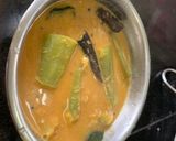 A picture of step 11 of Kerala Style Baingan Dal Curry.