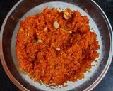 A picture of step 9 of Gajar ka halwa in vermicelli tarts.