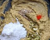 A picture of step 3 of Moong Dal Halwa.