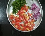 A picture of step 1 of Tomato Onion Raita.