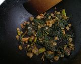 A picture of step 5 of Kumro Pata Bata (Tender Pumpkin Leaves Chutney - Bengali Style).