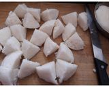 A picture of step 2 of Masala Idli.