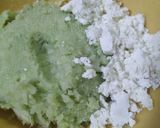 A picture of step 1 of Cabbage Paneer Manchurian.