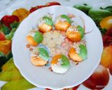 A picture of step 4 of આકર્ષક સ્વાદિષ્ટ ત્રિરંગી બોલ્સ.