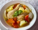 รูปขั้นตอนการทำที่ 9 ของ ซุปมันฝรั่งน่องไก่ติดสะโพก