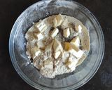 Foto del passaggio 7 della ricetta Torta salata di farina di ceci e grano saraceno con gorgonzola e cavolo cappuccio rosso