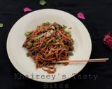 A picture of step 4 of Chow mien.