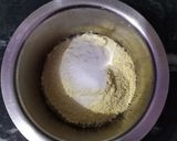 A picture of step 1 of Khanan dhokla.