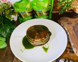 Foto langkah ke 4 dari resep Pancake Creamy Matcha.