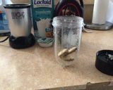 A picture of step 2 of Cookie frappuchino.