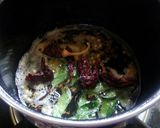 A picture of step 2 of Gujarati kadhi with Drumsticks.