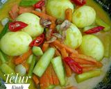 Foto langkah ke 17 dari resep Telur Kuah Acar Kuning #Dandelion.