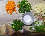 A picture of step 1 of Steamed veggies ball.