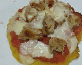 Foto del paso 11 de la receta: Arepizza🥯🌽🧀🍗🫓🥓🍅