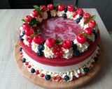 Tort serowy z żelką truskawkową krok przepisu 5 zdjęcie