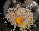 A picture of step 3 of Methi Begun Bengali Style.