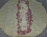 Foto del paso 3 de la receta Trenza hojaldrada de jamón y queso