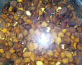 A picture of step 1 of Black Pearl Fruity Chaat.