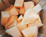 A picture of step 3 of Musk Melon🍈and lemon juice (Kharbuj sharbat recipe).
