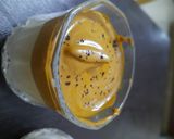 A picture of step 2 of Dalgona Cinnamon coffee.