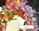 A picture of step 2 of Veg sandwich.